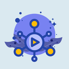 Marketing flat illustration. Business signs vector illustration.