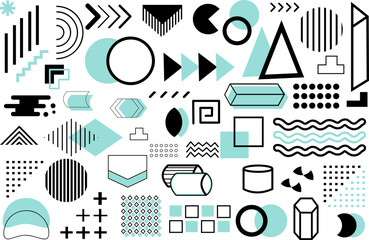 Abstract and trendy modern geometric background. Vector 