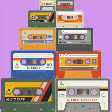 Audio cassette tape, eighty's style
