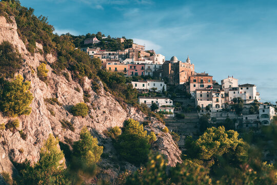 raito, amalfi coastal village on the sea