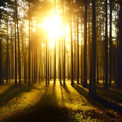 Scenic Photo of Forest With Sunlight