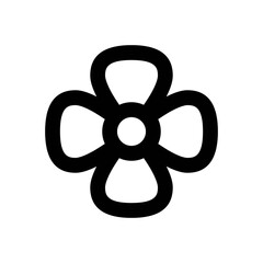 Obraz premium Flower Vector Icon