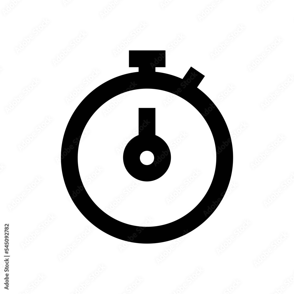 Poster stopwatch vector icon