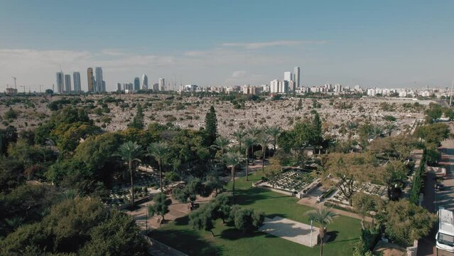 Southern Tel-Aviv Cemetery - The biggest in Israel - raise up reveal #000
