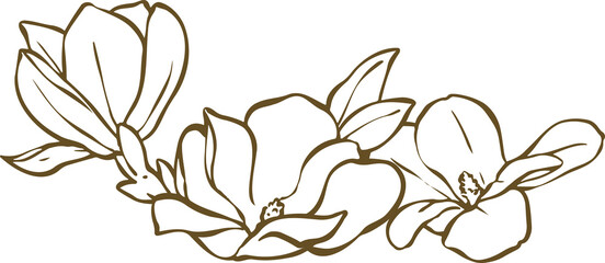 Line art flower 3