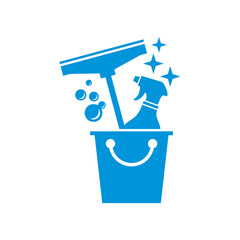 Glass Cleaning Sweeper Vector.