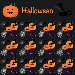 halloween seamless pattern