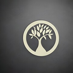 Illustrated Logo of a tree - digital creation