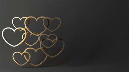 Valentine day design concept. Love background