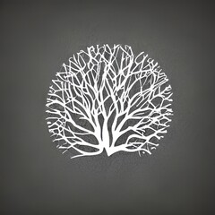 Illustrated Logo of a tree - digital creation