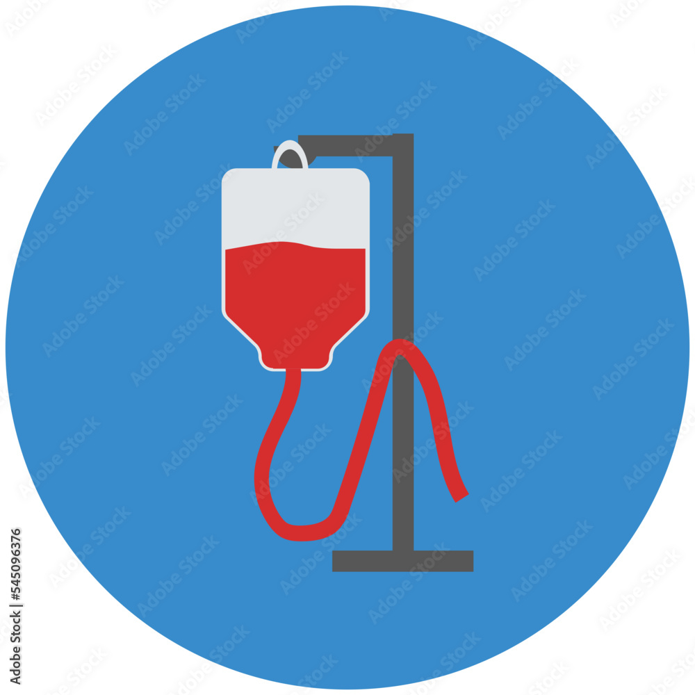 Poster Blood Transfusion Vector Illustration