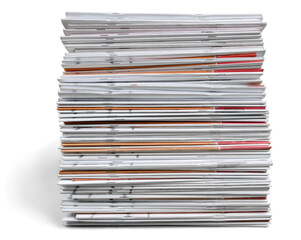 Stack of Magazines , Notebooks