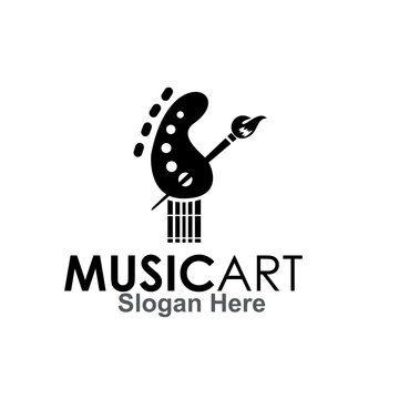 music art logo design concept