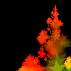 3D Fractal Render Illustration Background Christmas Tree