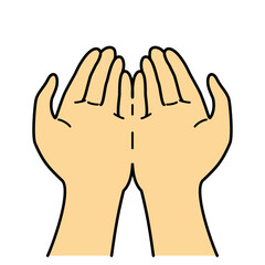 手　手の平　両手
