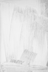 Abstract neutral canvas with wide brush strokes. Black and white creative vertical background.