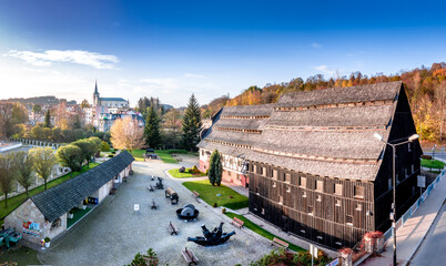 Duszniki Zdroj - the Museum of Paper aerial shot.