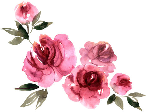 Pink peonies floral composition