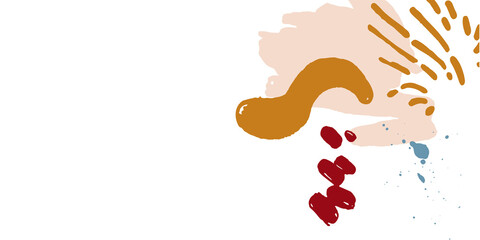 Minimalist brush stroke frame for wedding invitation in vintage and premium design.