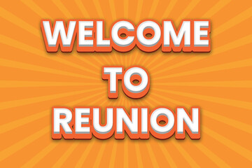 Reunion editable 3d text style effect