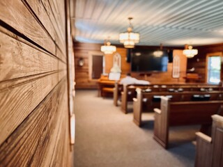 interior of old church 