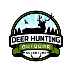 Hunting club badge logo template