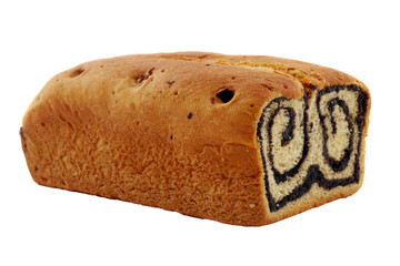 walnut strudel isolated, png file