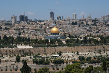VIEW OF JERUSALEM FROM THE MOUNT OF OLIVES