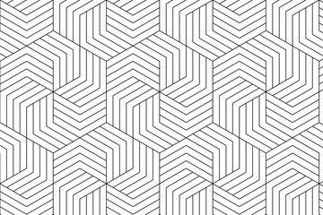 Abstract geometric pattern with lines, rhombuses  Dark lines on a white background