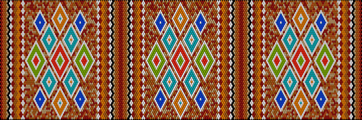   Pattern, ornament,  tracery, mosaic ethnic, folk, national, geometric  for fabric, interior, ceramic, furniture in the Latin American style.