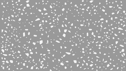 White Cement Terrazzo for Designer Concrete Flooring Vector Seamless Pattern Texture on Grey Background 16
