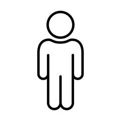 Man, Male, Avatar Icon Logo Design Vector Template Illustration Sign And Symbol Pixels Perfect