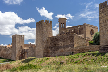 Fototapeta na wymiar View of yhe beautiful village of Artajona, Navarra, Spain.