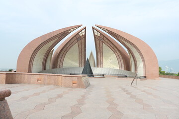 Stunning View of Pakistan Monument at the heart of Islamabad, Pakistan City