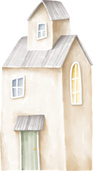 Old cottage illustration