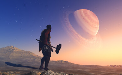 Ancient people and space.