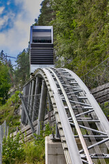 Funicular to the Ehrenberg castle, Tyrol, Austria