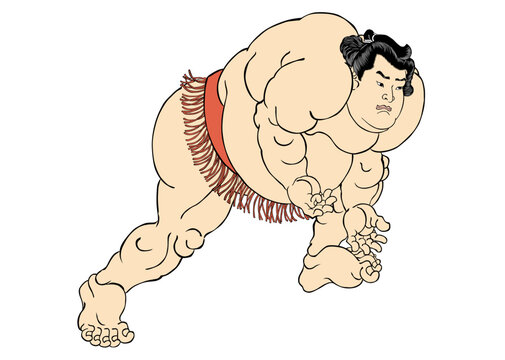 相撲の力士 ベクター・透過PNG：イラスト無料
