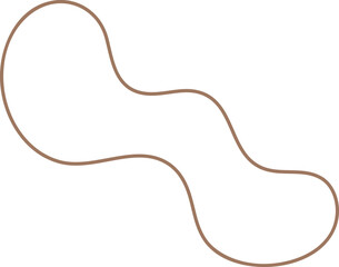 Fluid graphic shape element design. Cut out