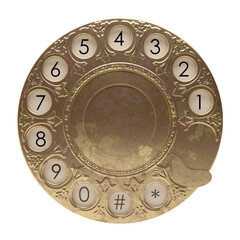 Brass Rotary Phone Dial