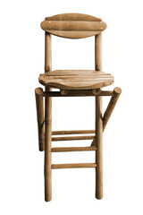 Bamboo folding bar chair.