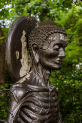 Obraz premium Wat Jed Yod, built in 1497, is a large active temple where monks live and study, and is seldom visited by foreigners. It is one of the ancient temples and translates to Seven Peaks Temple.