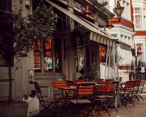 Fototapeta premium street cafe