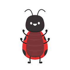ladybug vector. ladybug on white background. wallpaper. symbol.