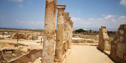 ruins of the city Cypr - obrazy, fototapety, plakaty