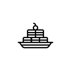 macaroni vector icon. bakery icon outline style. perfect use for logo, presentation, website, and more. simple modern icon design line style