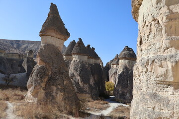 Fairy chimneys in Cappadocia 