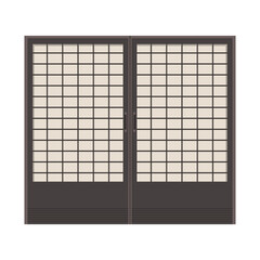 Japan style door. door vector. wallpaper.