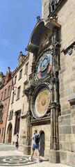 Fototapeta na wymiar clock tower Praga