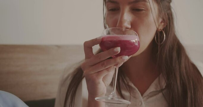 Ladies tryout a cocktail